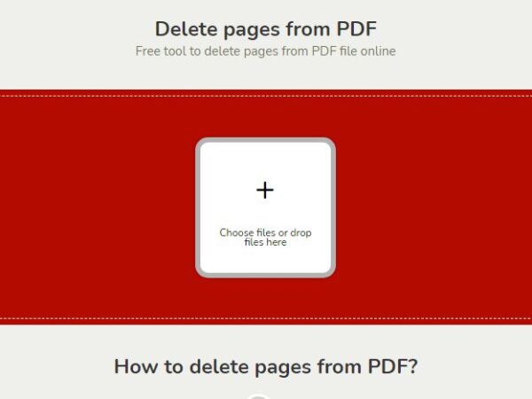 How to delete pages from PDF